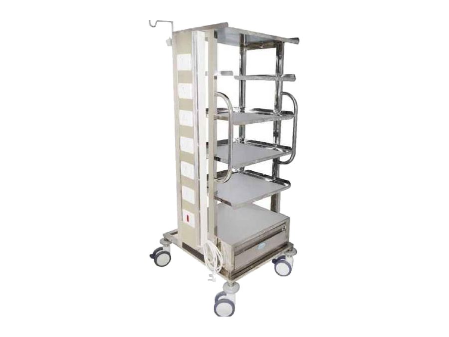 Monitor Trolley – Stainless Steel (MGE-2053A)
