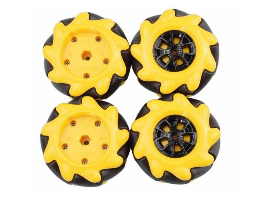 Mecanum Omni-Directional Wheel for TT Motors (Set of 4Pcs) (MGE-1464)