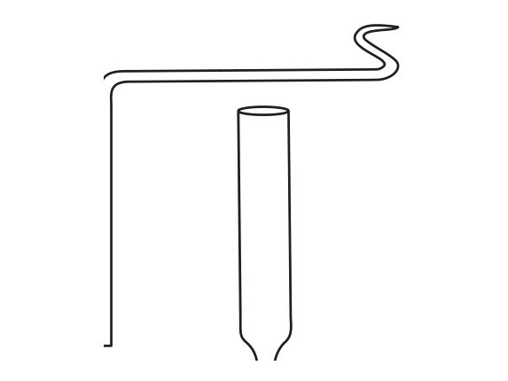 Aeration Tube (Oxygen Tube) – with platinum tip (MGE-1028)