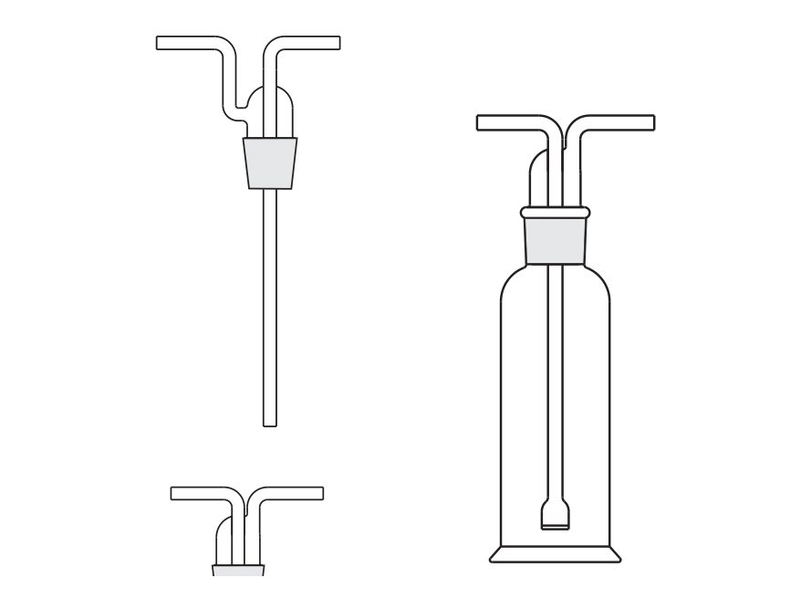 Gas Washing Bottles (MGE-1079)