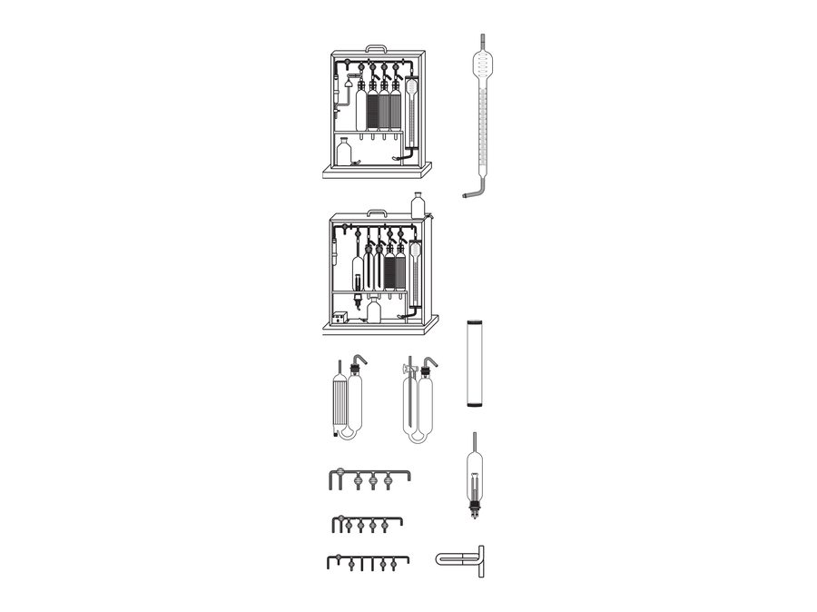 Spares of Orsat Gas Analysis Apparatus (MGE-1104)