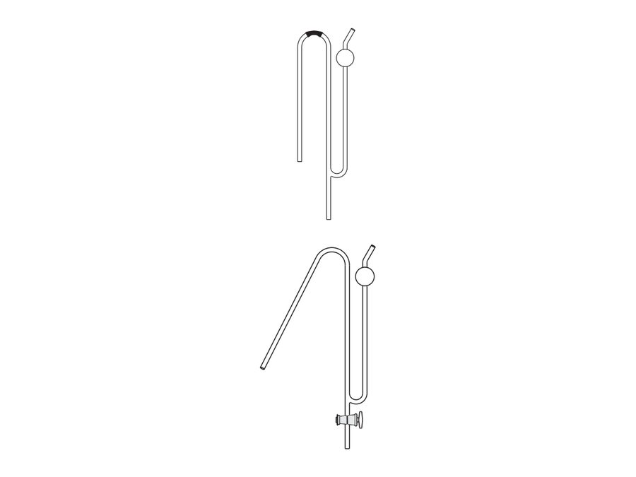 Syphon – with suction tube and stopcock 18" long, “MGE” (MGE-1211)