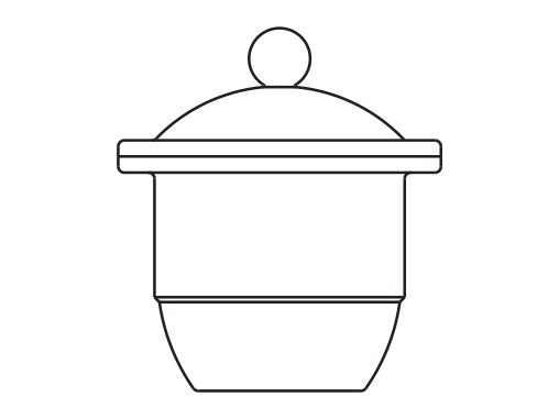 Dessicator with Lid, Plain (MGE-1225)