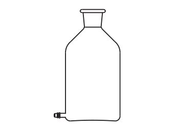 Aspirator Bottle (Levelling Bottle) for carbon burette, 1000 ml. capacity (MGE-1262)