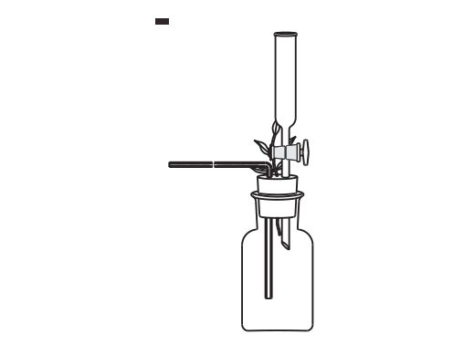 Potometer, Farmer's Soda Glass bottle Borosilicate glass fitting (MGE-1271)