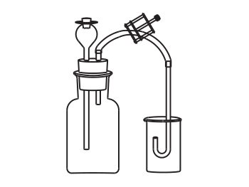 Demonstration Respiroscope, with soda glass bottle (MGE-1276)