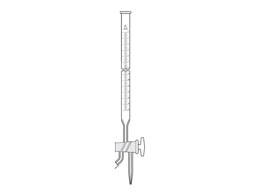 Burettes, Double Oblique Bore Stopcock, 3-way (MGE-510)