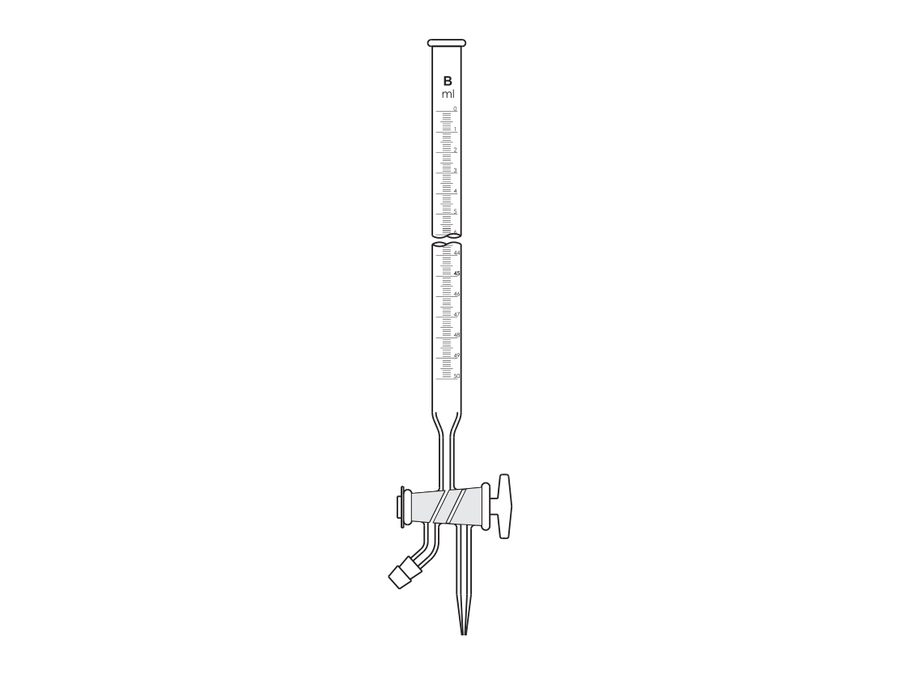 Burettes, Double Oblique Bore Stopcock, 3-way (MGE-511)