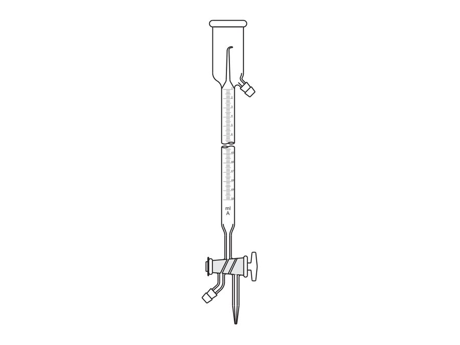 Burettes, Over Flow Cup, Automatic Zero (MGE-515)