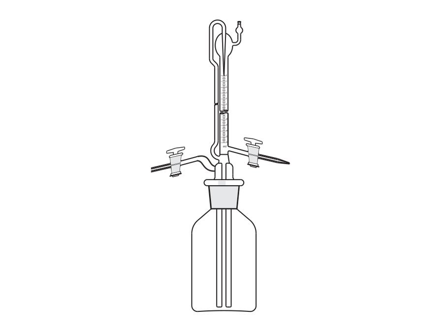 Burette Automatic For K.F Apparatus- with Automatic zero device at top… (MGE-526)