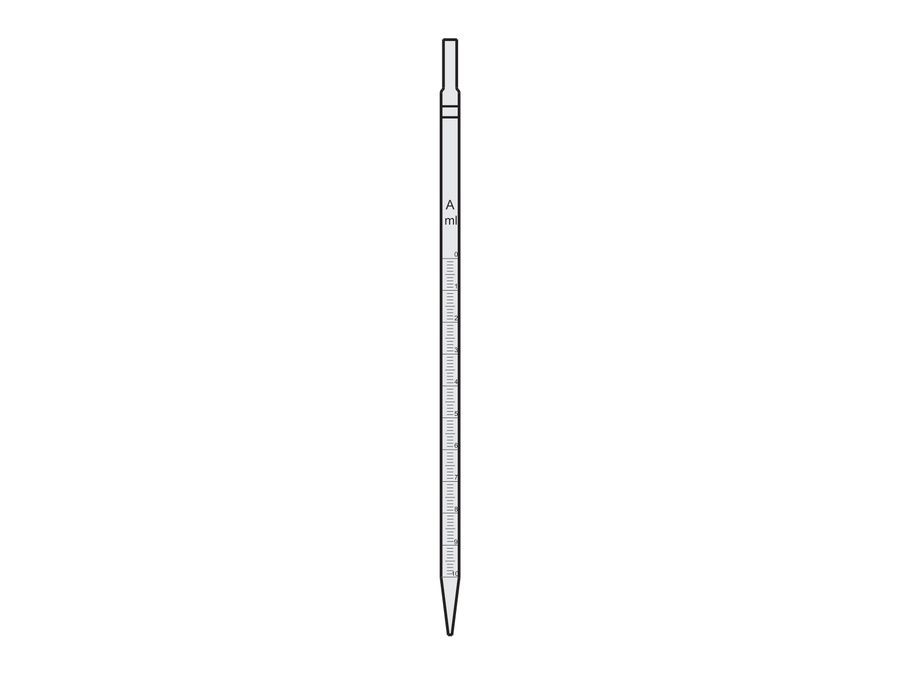 Amber Colour Pipettes, Graduated, Mohr’s type (MGE-545M)