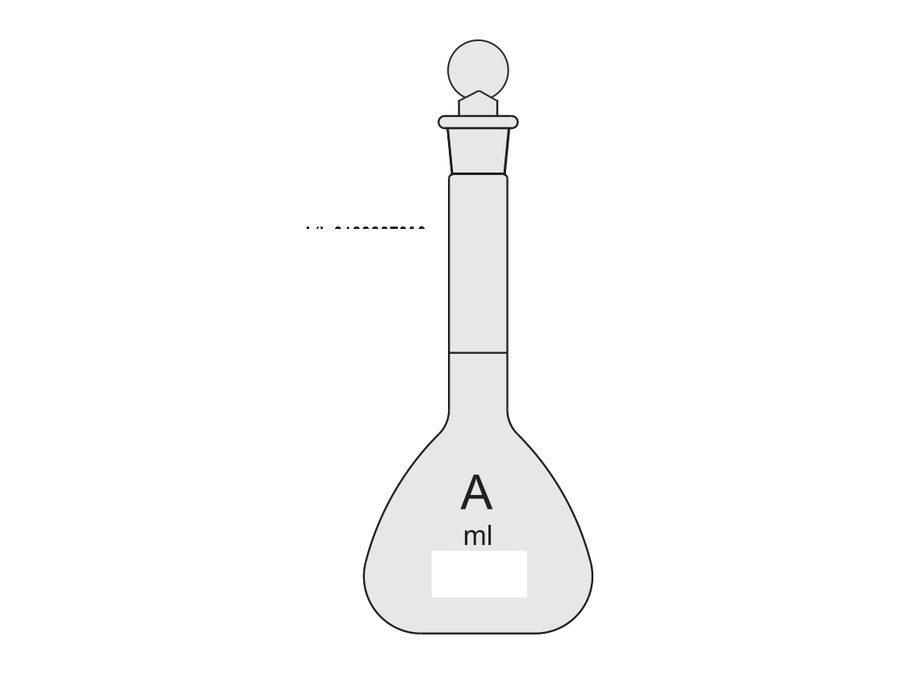 Amber Colour Flasks Volumetric (Measuring) (MGE-580ML)