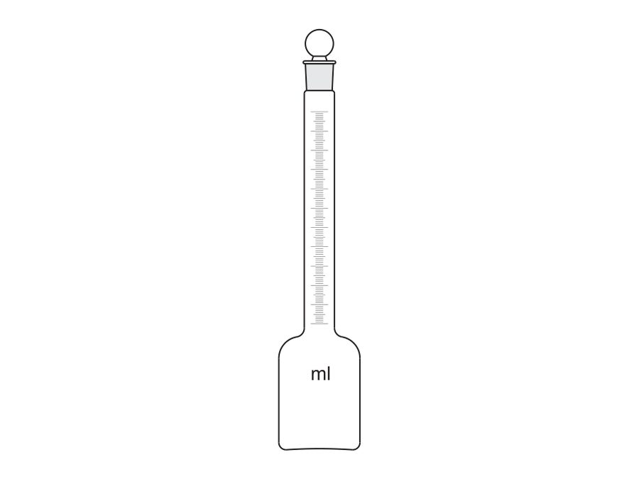 Sulphonation Flask with neck graduated 0 to 10 ml. and figured to 100% as… (MGE-590)