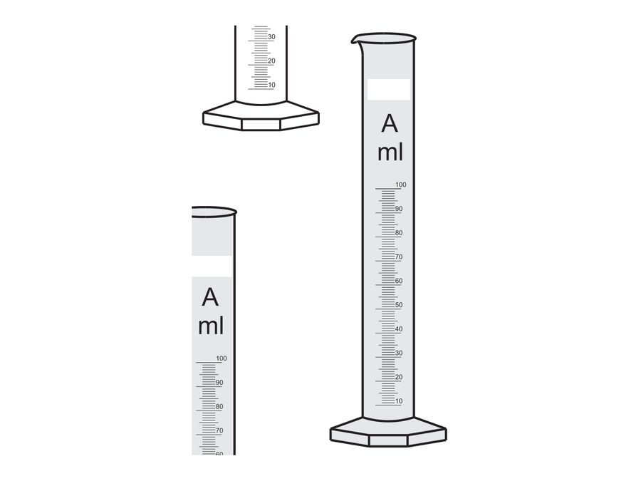 Amber Colour Cylinders (MGE-598M)