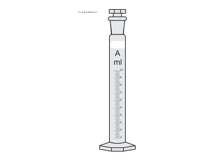 Amber Colour Cylinders Graduated (MGE-599M)