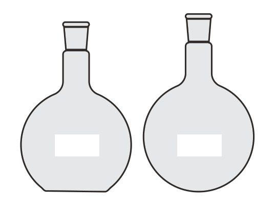 Amber Colour Flask Flat or Round Bottom (MGE-689M)
