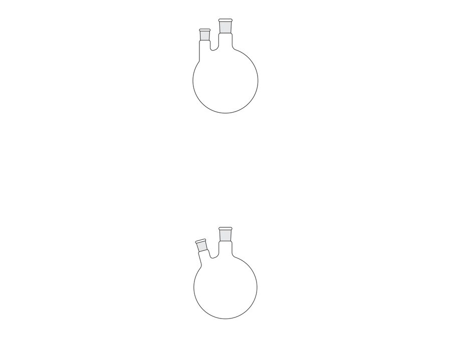 Flasks Round Bottom, Two Neck (MGE-690)