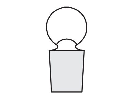 Stoppers, Interchangeable, Ground joint, for Reagent Bottle and Volumetric Flask (MGE-722)