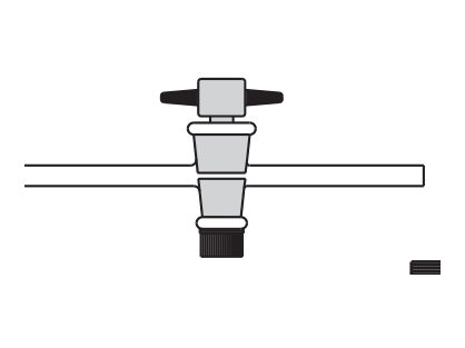 Stopcock Straight Bore with PTFE key (MGE-955)